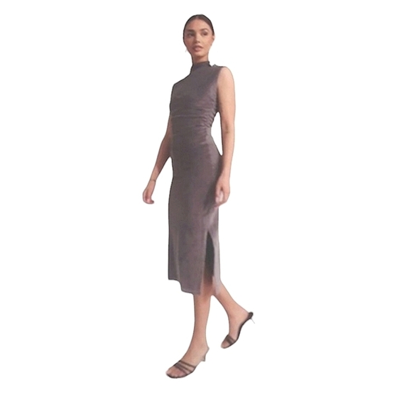 Callahan Reina Midi Dress Grey Size Small NWT - Picture 1 of 5